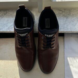 Men's Steve Madden Lyddon Laced Oxford Shoes - Size 9  Color: Cognac